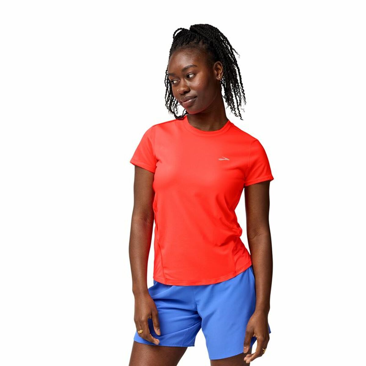 Men’s Short Sleeve T-Shirt Brooks Sprint Free Sleeve 30 Neo Red - Urbantrek