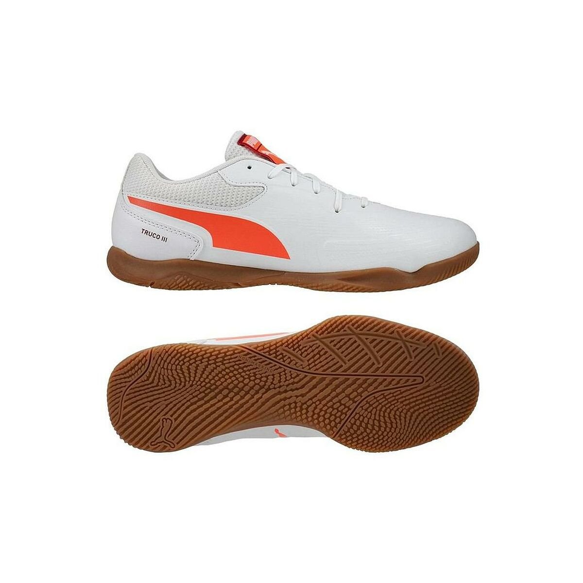 Adult's Indoor Football Shoes Puma TRUCO III 107979 04 White - Urbantrek