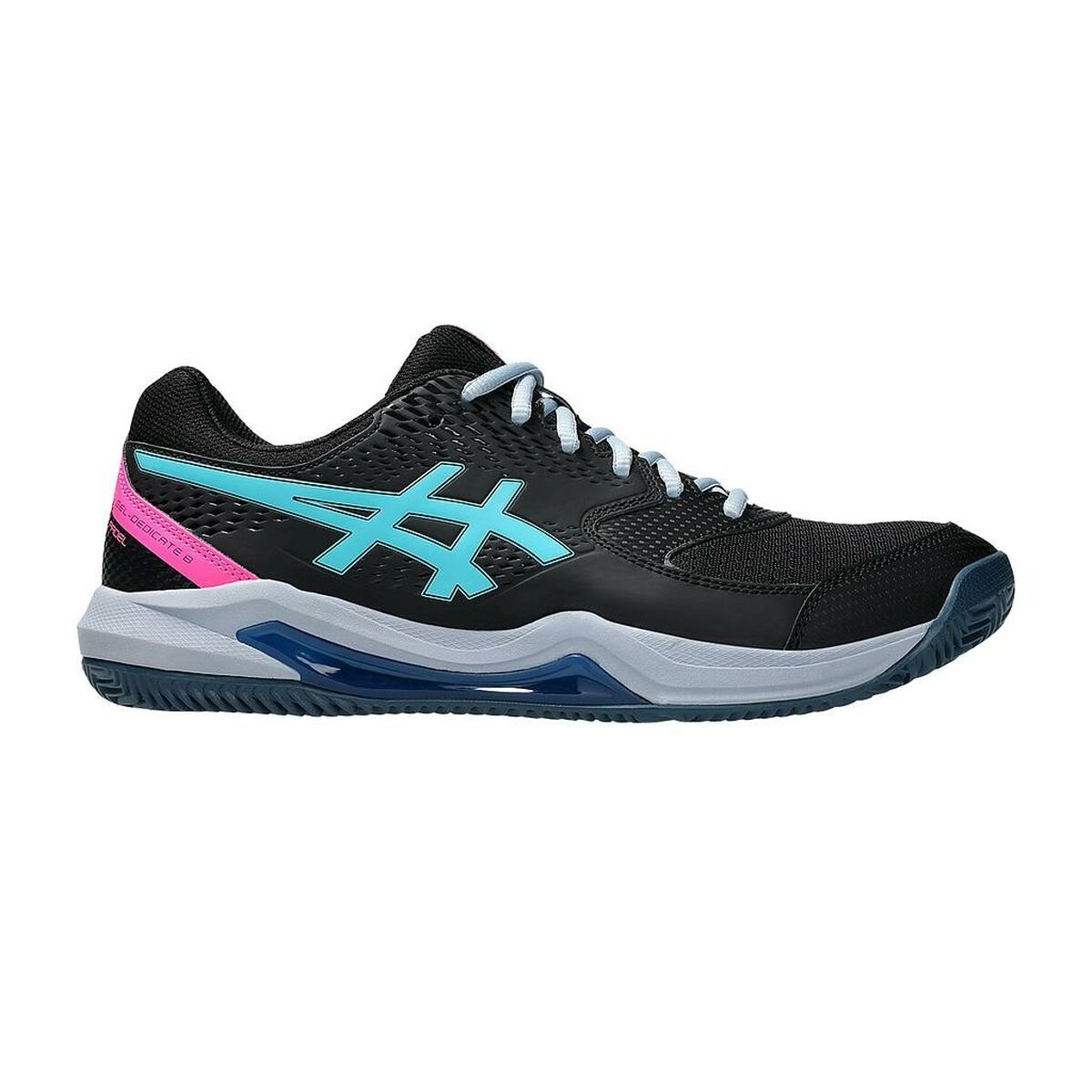 Adult's Padel Trainers Asics GEL DEDICATE 8 PADEL 1041A414 001 Black - Urbantrek