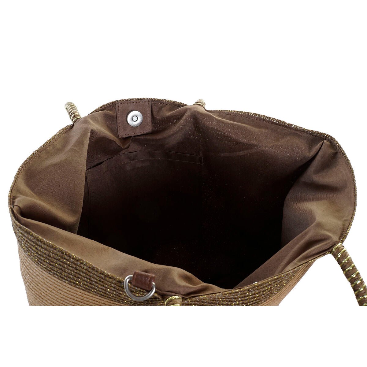 Beach Bag DKD Home Decor Brown Green Beige Mint Fibre 43 x 10 x 28 cm (2 Units) - Urbantrek