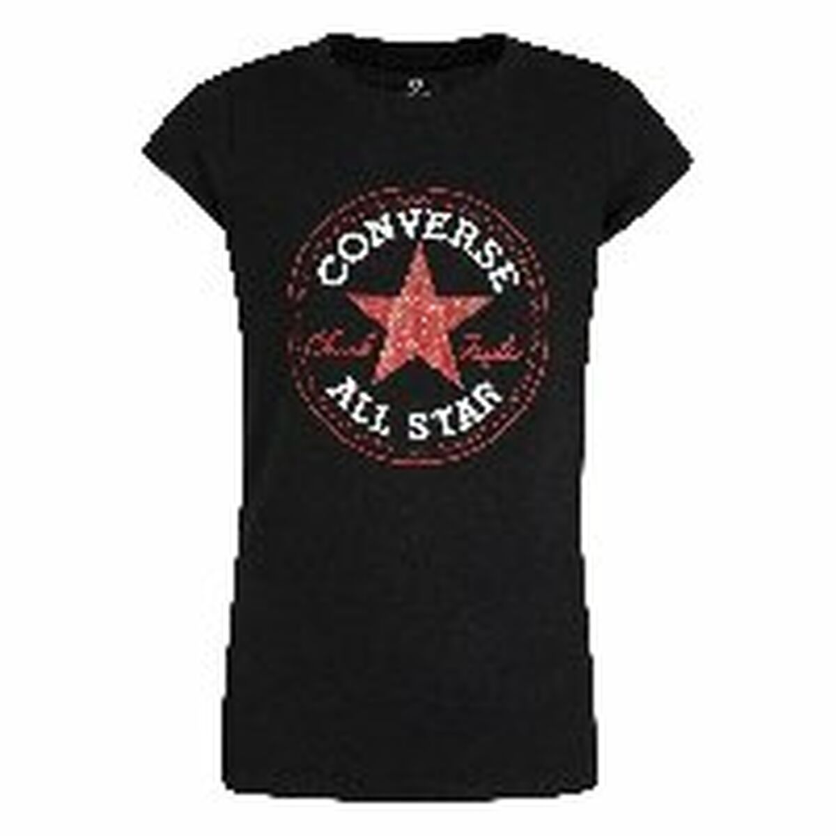 Child's Short Sleeve T-Shirt Converse Black - Urbantrek