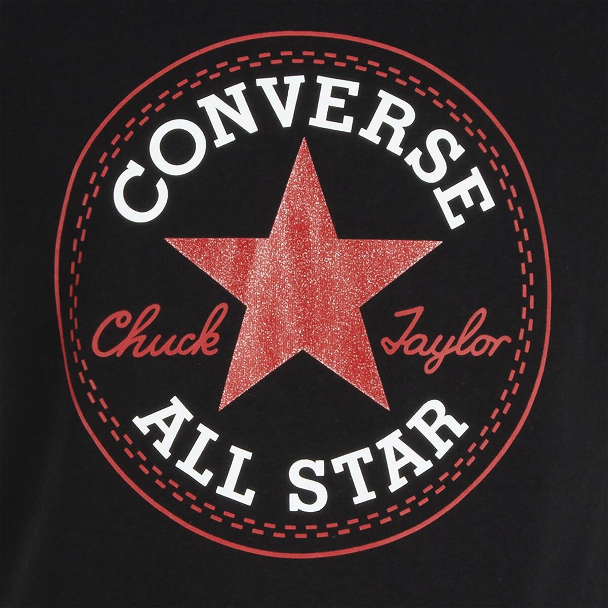 Child's Short Sleeve T-Shirt Converse Black - Urbantrek