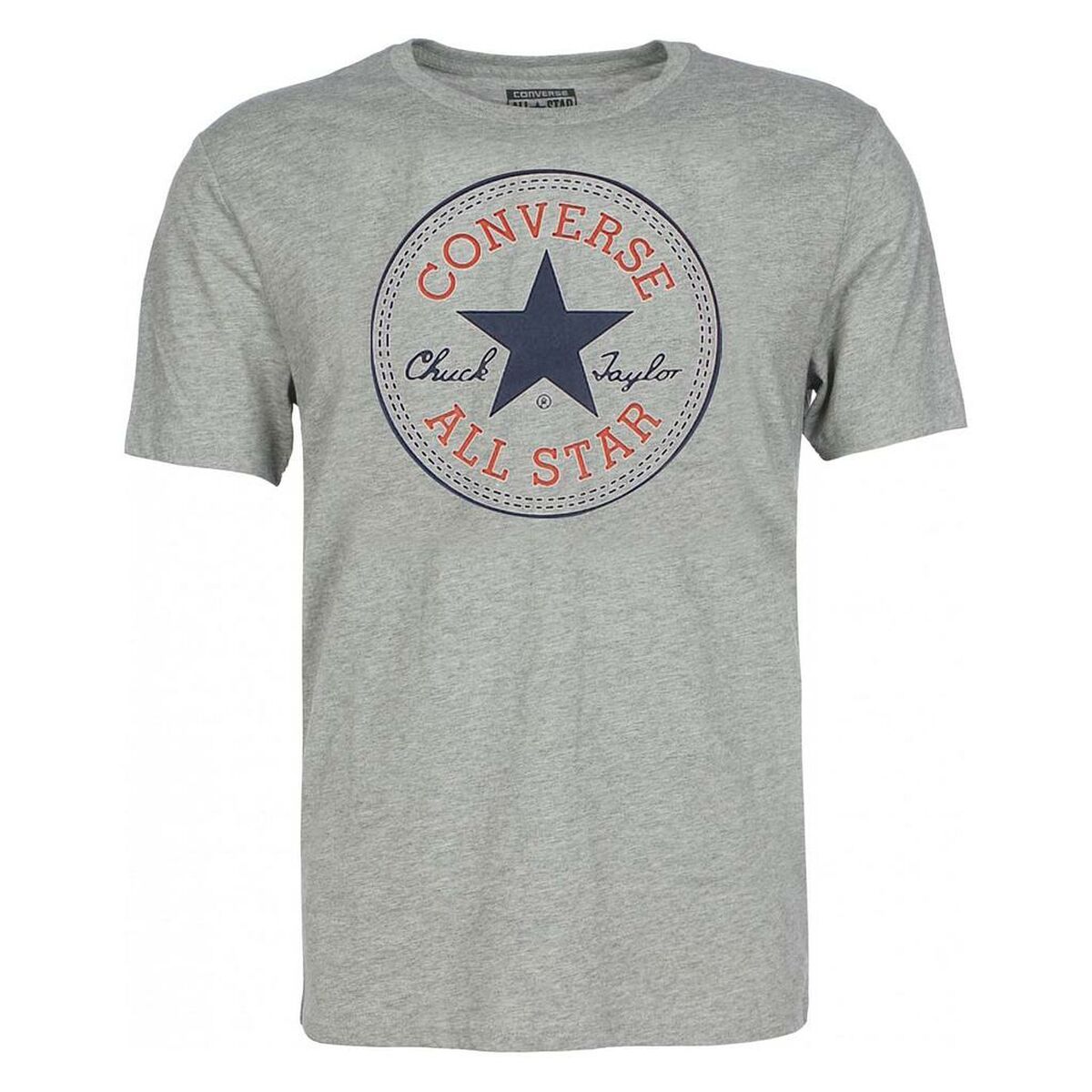 Child's Short Sleeve T-Shirt Converse CHUCK PATCH SHORT Grey - Urbantrek
