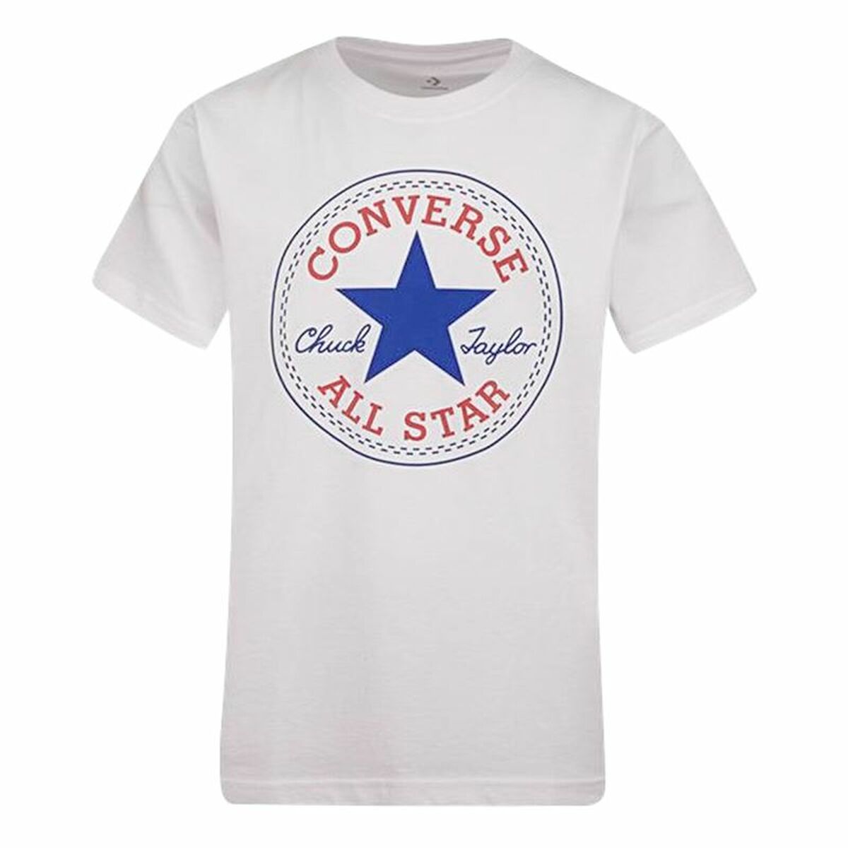Child's Short Sleeve T-Shirt Converse White 16 Years - Urbantrek