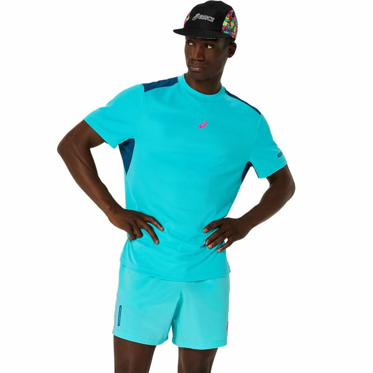Men’s Short Sleeve T-Shirt Asics Padel Court Ss Top Blue Sky blue - Urbantrek