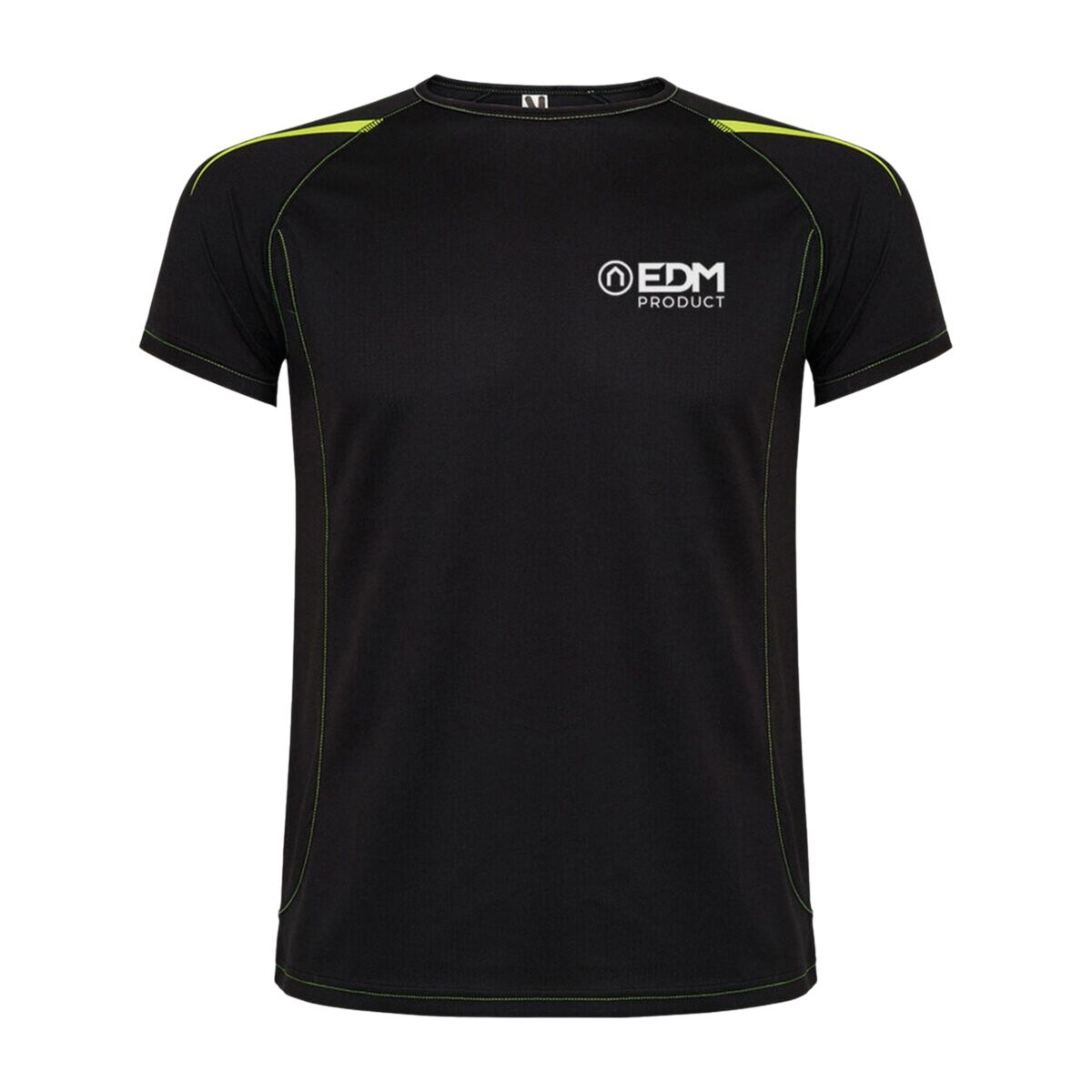 Men’s Short Sleeve T-Shirt EDM Black - Urbantrek