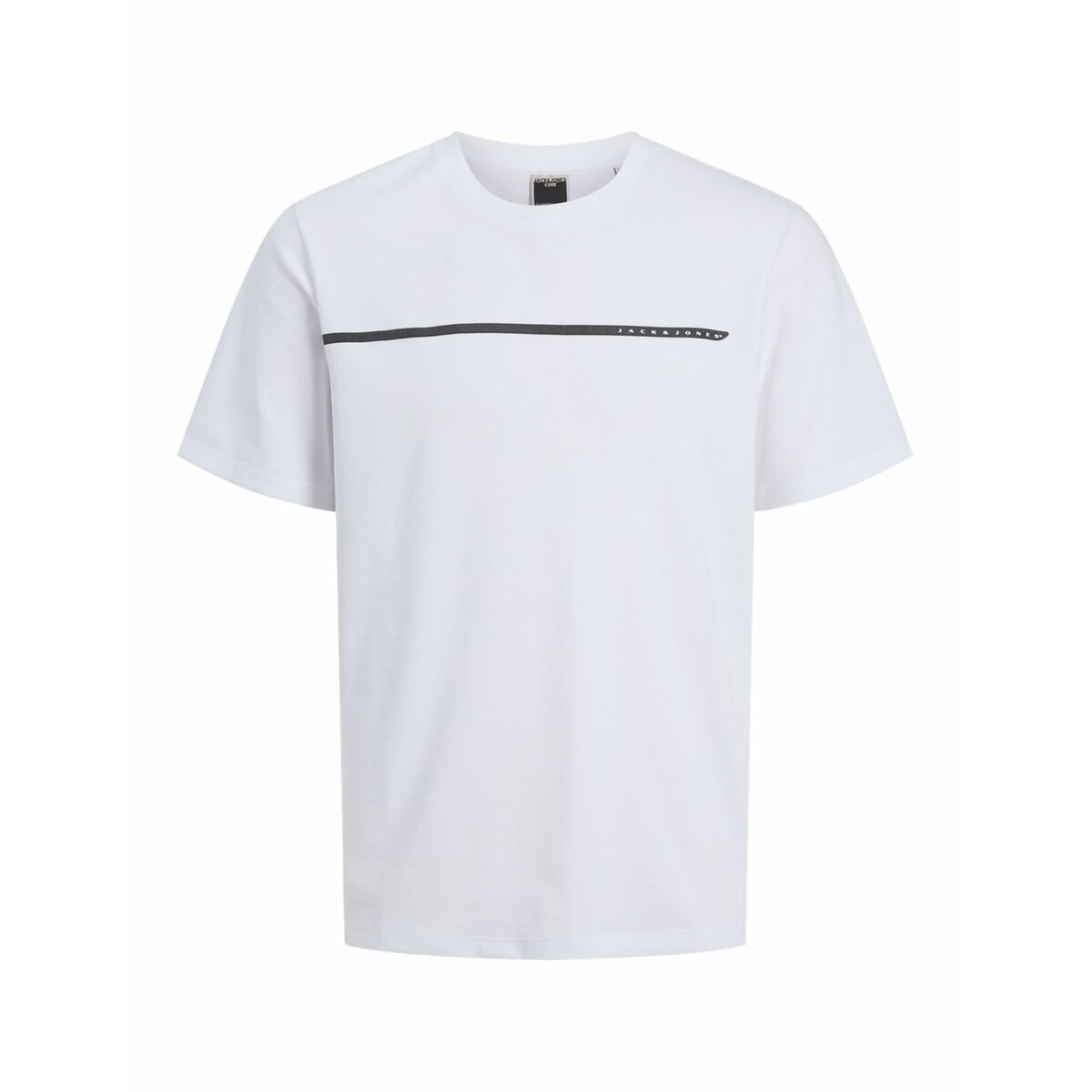 Men’s Short Sleeve T-Shirt Jack & Jones JCOFUSION FULL BRANDING 12273120 White - Urbantrek
