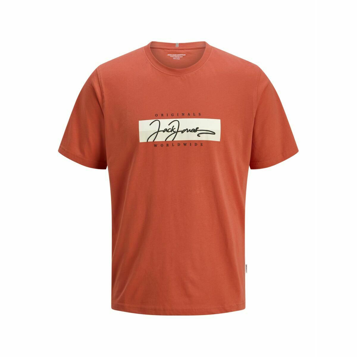 Men’s Short Sleeve T-Shirt Jack & Jones JORFREDERIKSBERG BOX 12278266 Orange - Urbantrek