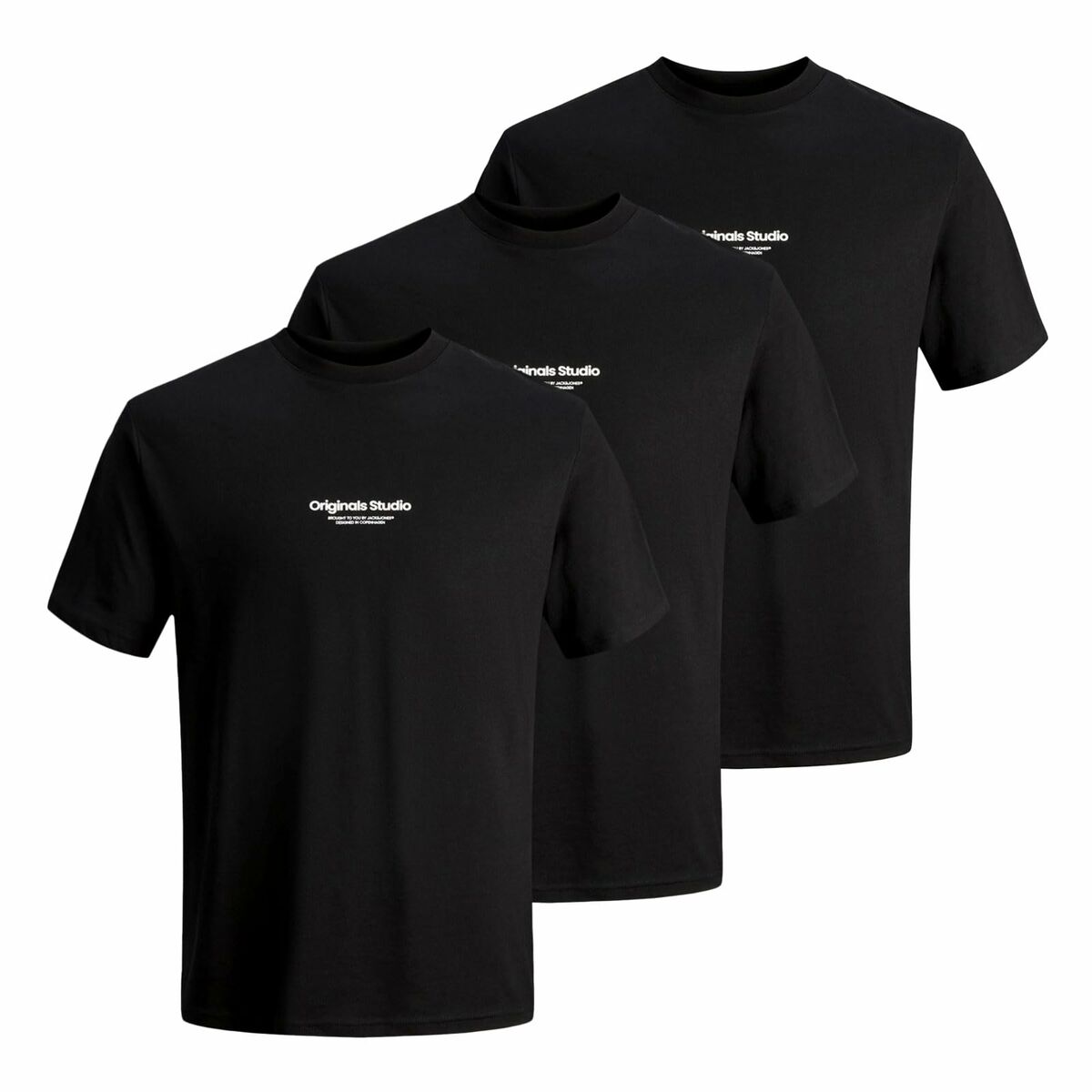 Men’s Short Sleeve T-Shirt Jack & Jones JORVESTERBRO TEE SS 12240121 Black - Urbantrek