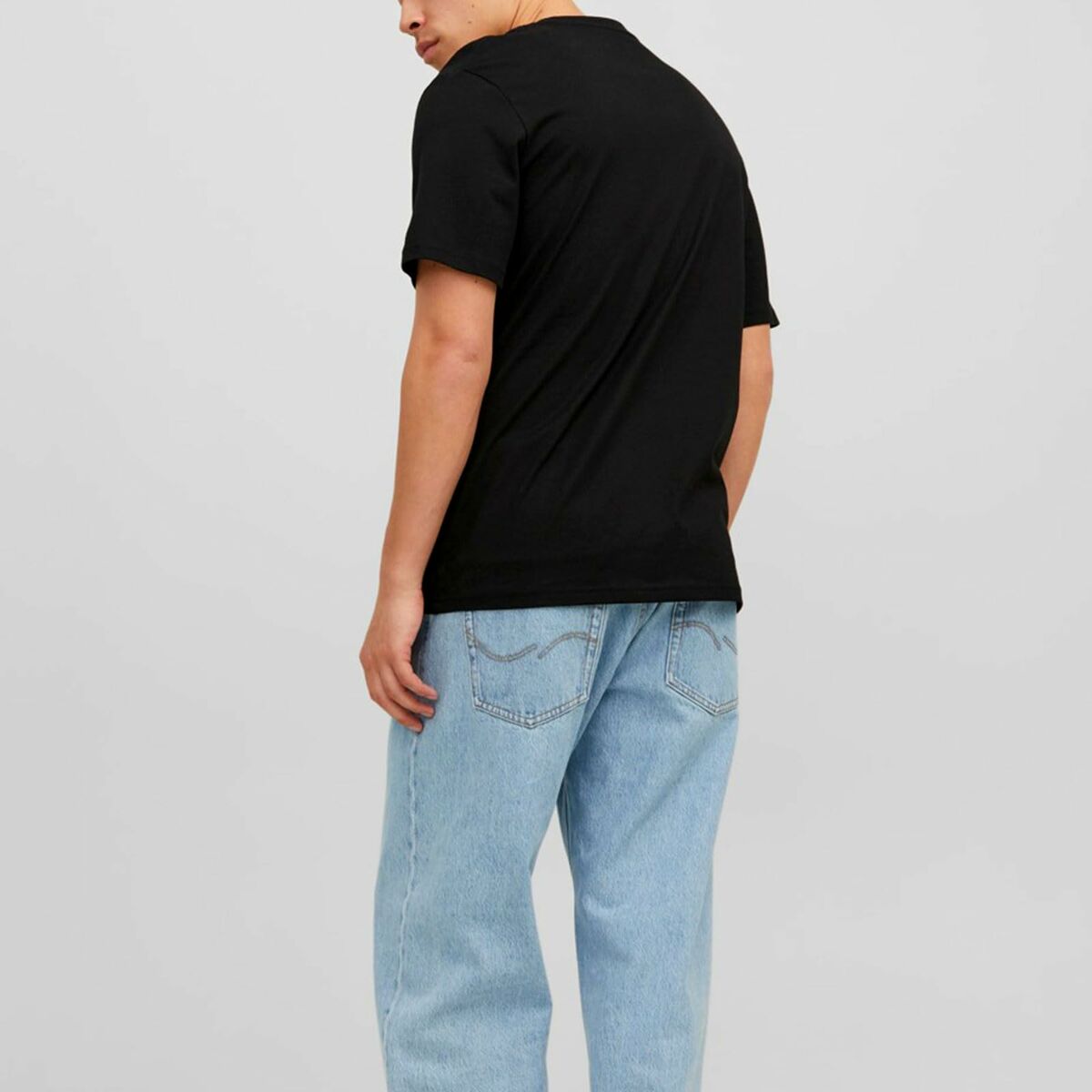 Men’s Short Sleeve T-Shirt Jack & Jones JORVESTERBRO TEE SS 12240121 Black - Urbantrek