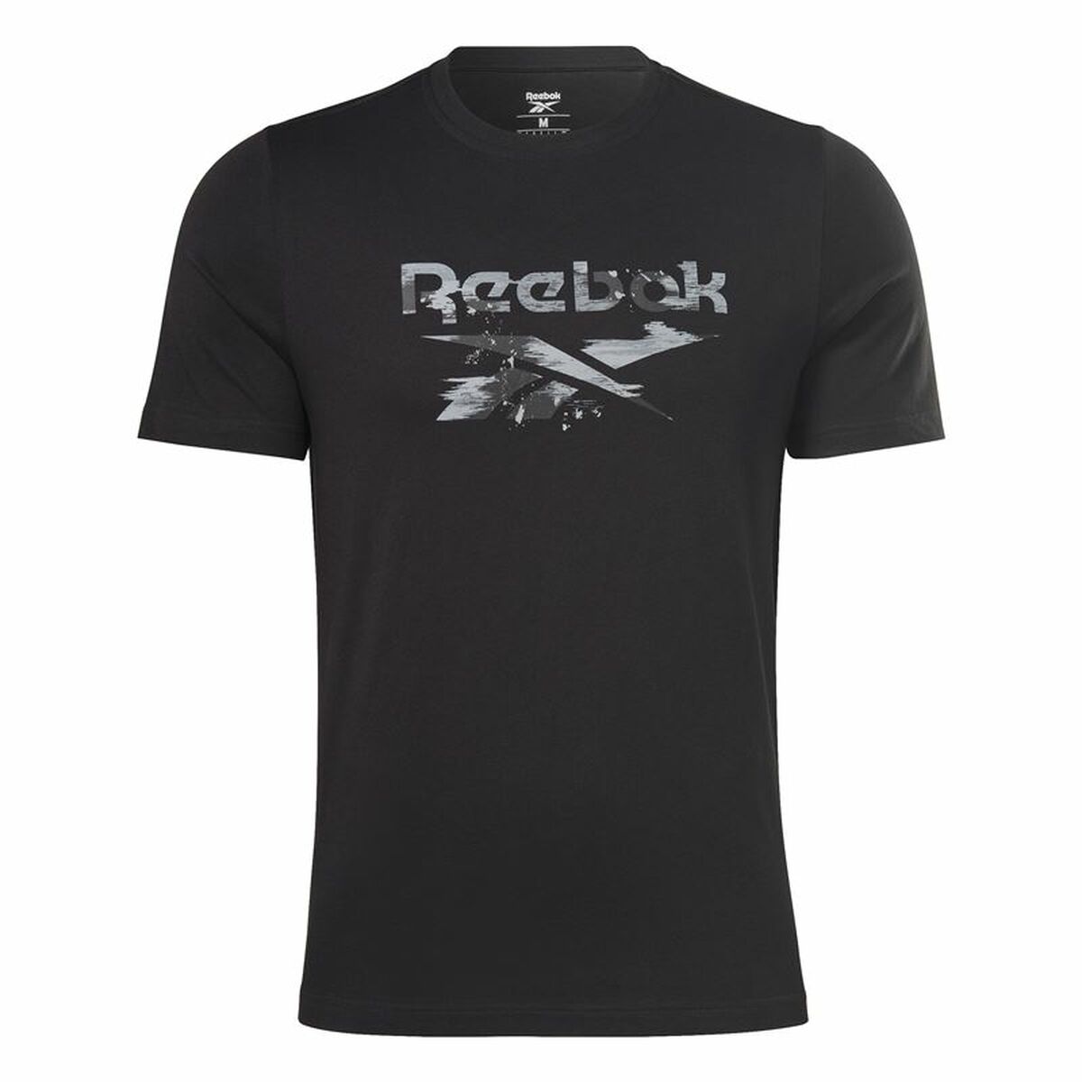 Men’s Short Sleeve T-Shirt Reebok Indentity Modern Camo Black Camouflage - Urbantrek