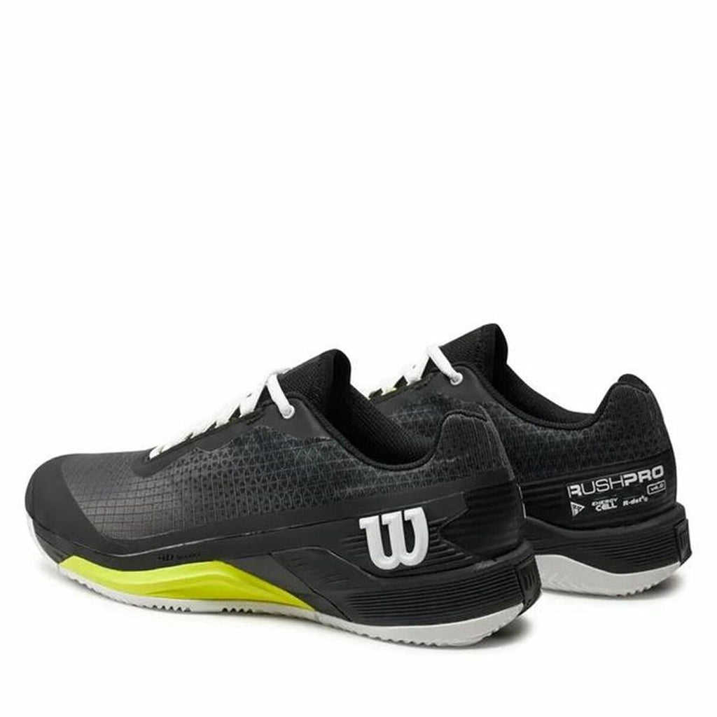 Men's Tennis Shoes Wilson Rush Pro 4.0 Clay Black - Urbantrek