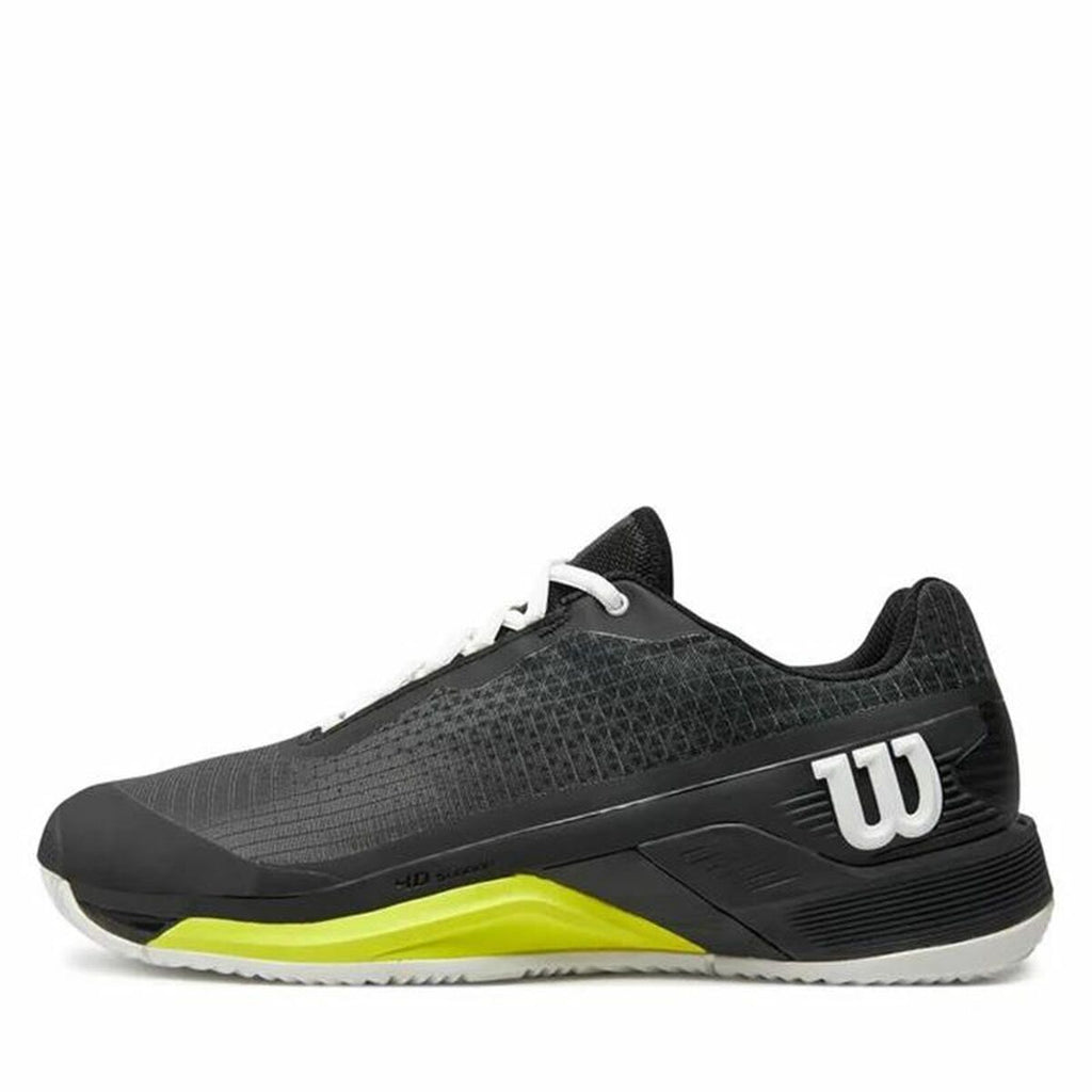 Men's Tennis Shoes Wilson Rush Pro 4.0 Clay Black - Urbantrek