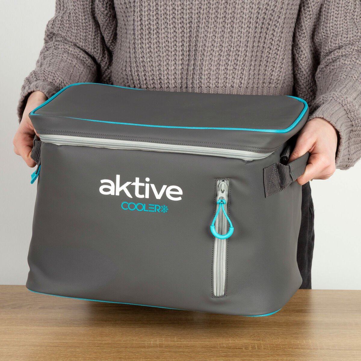 Portable Fridge Aktive 18 L 34 x 26 x 21 cm Black (6 Units) - Urbantrek