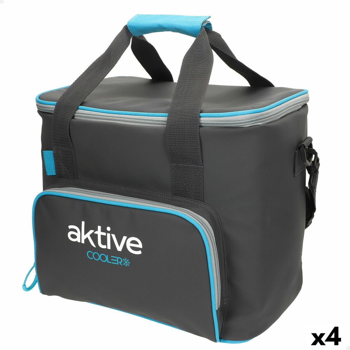 Portable Fridge Aktive 20 L 32 x 28 x 23 cm Black (4 Units) - Urbantrek