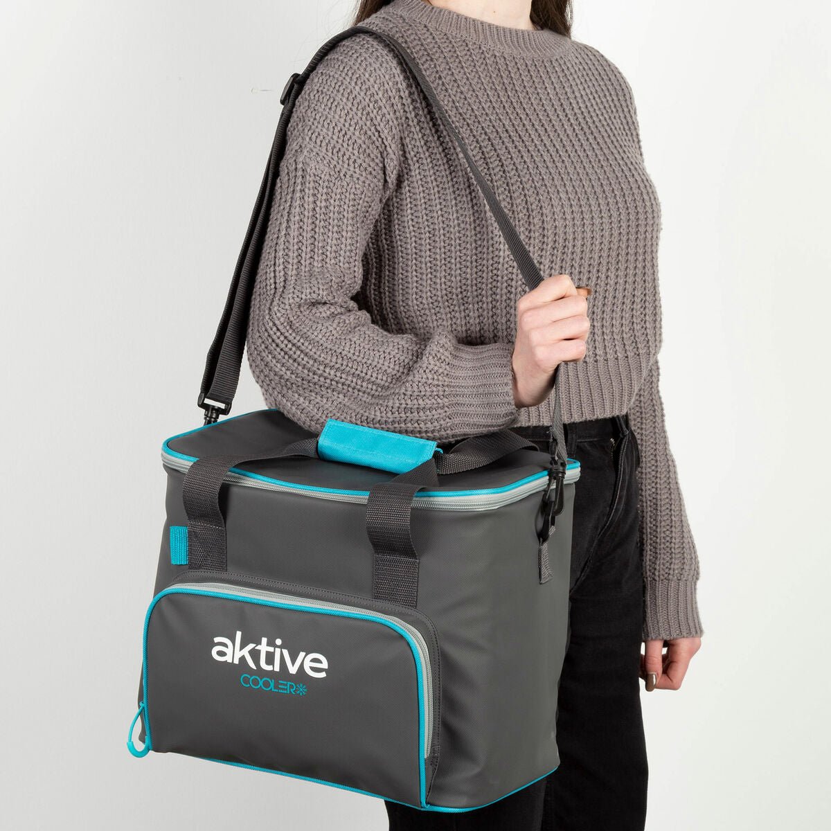 Portable Fridge Aktive 20 L 32 x 28 x 23 cm Black (4 Units) - Urbantrek