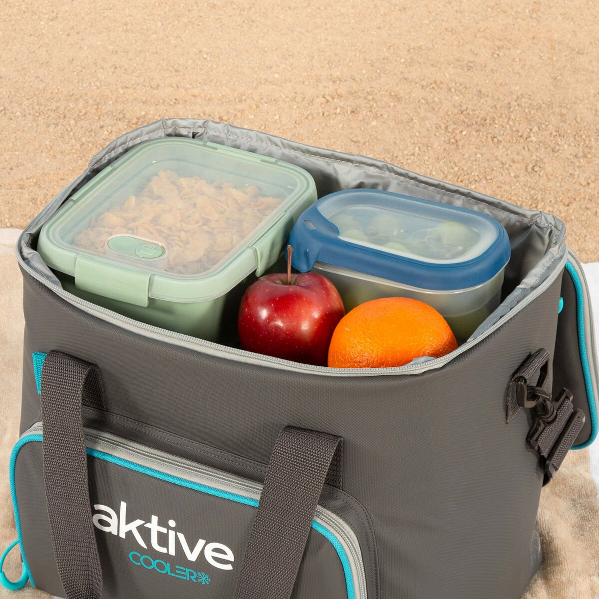 Portable Fridge Aktive 20 L 32 x 28 x 23 cm Black (4 Units) - Urbantrek