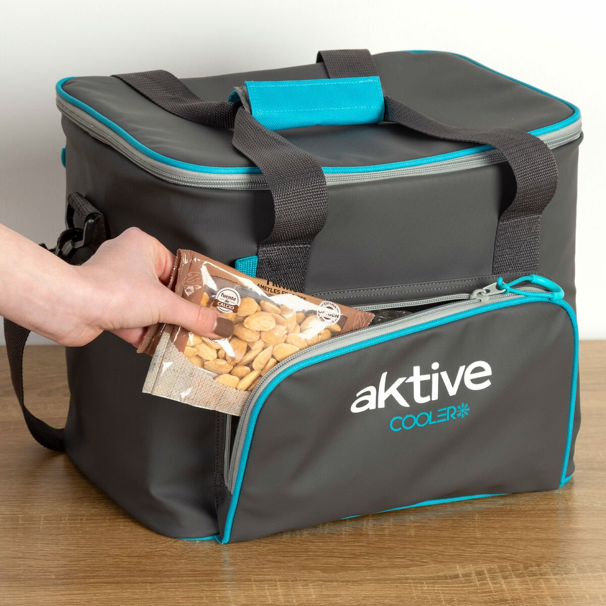 Portable Fridge Aktive 20 L 32 x 28 x 23 cm Black (4 Units) - Urbantrek