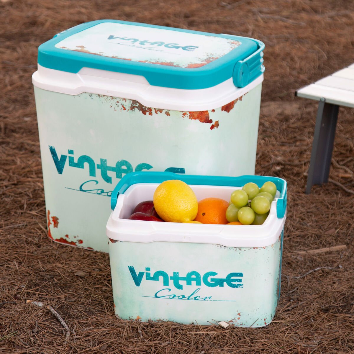 Portable Rigid Cooler Aktive 5 L 28 x 19 x 21 cm Blue (6 Units) - Urbantrek