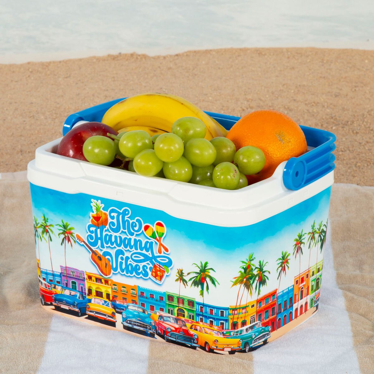 Portable Rigid Cooler Aktive 5 L 28 x 19 x 21 cm Blue (6 Units) - Urbantrek