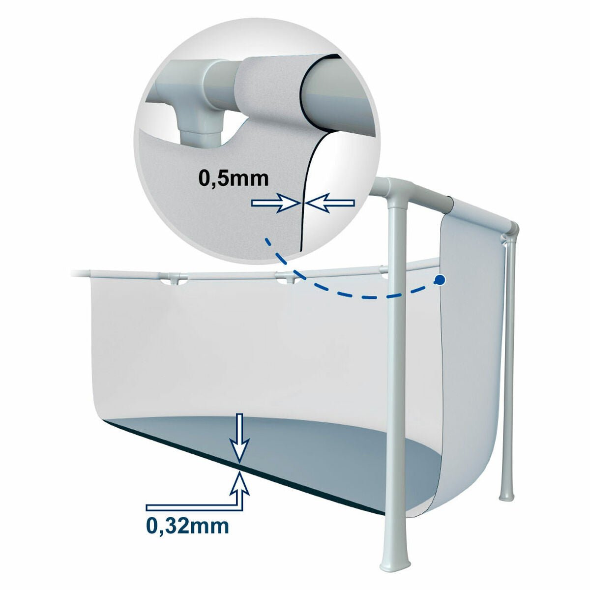 Removable pool Intex 26710NP 366 x 76 x 366 cm 6503 L - Urbantrek