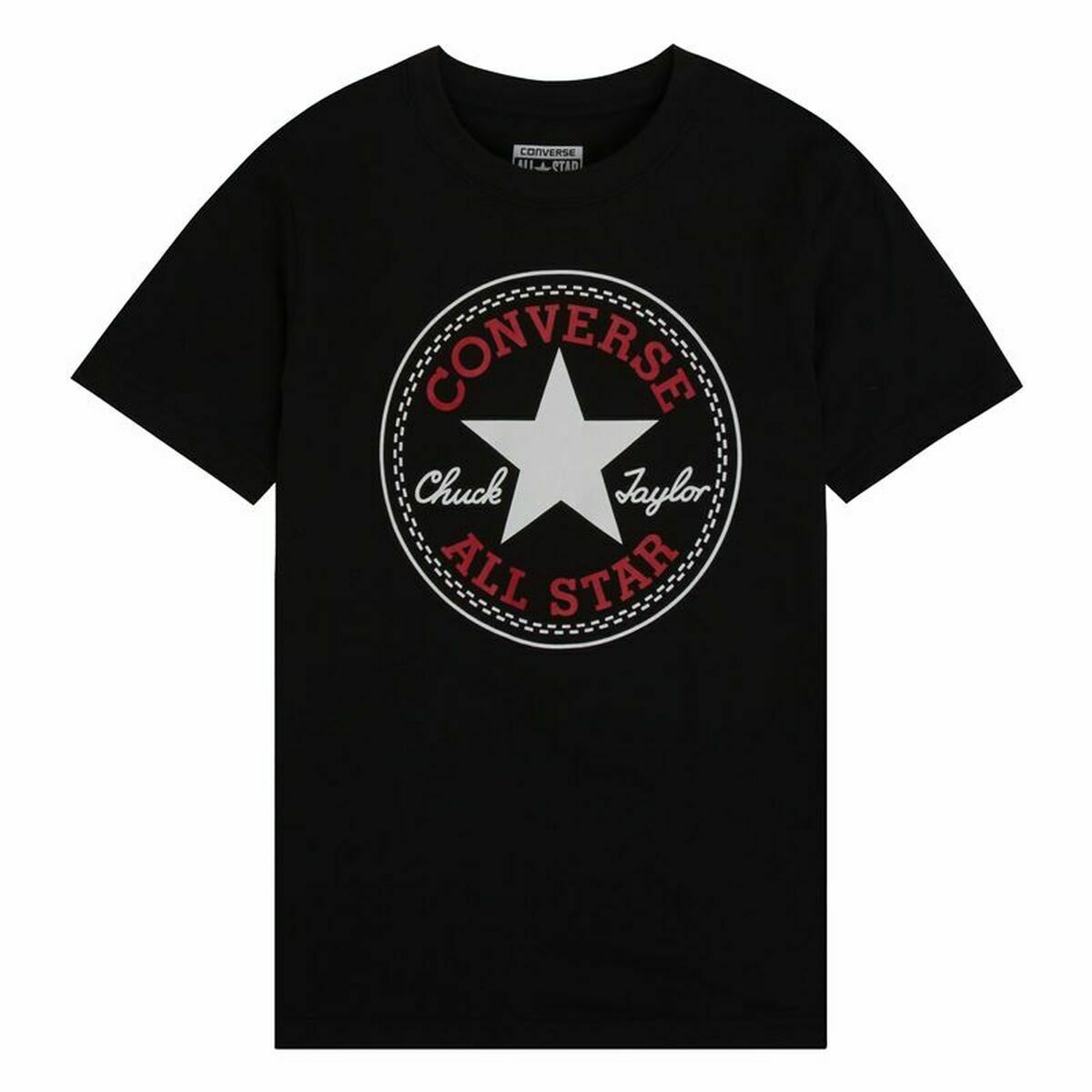 Short Sleeve T-Shirt Converse Black 11 - 12 years - Urbantrek