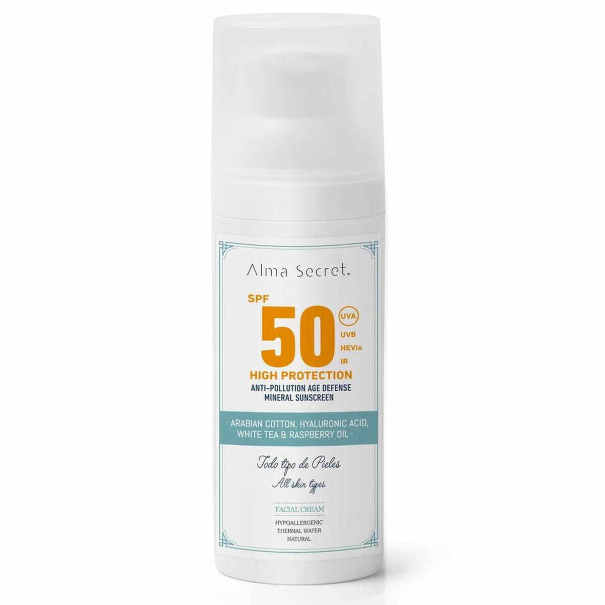 Sun Block Alma Secret High Protection Spf 50 50 ml - Urbantrek