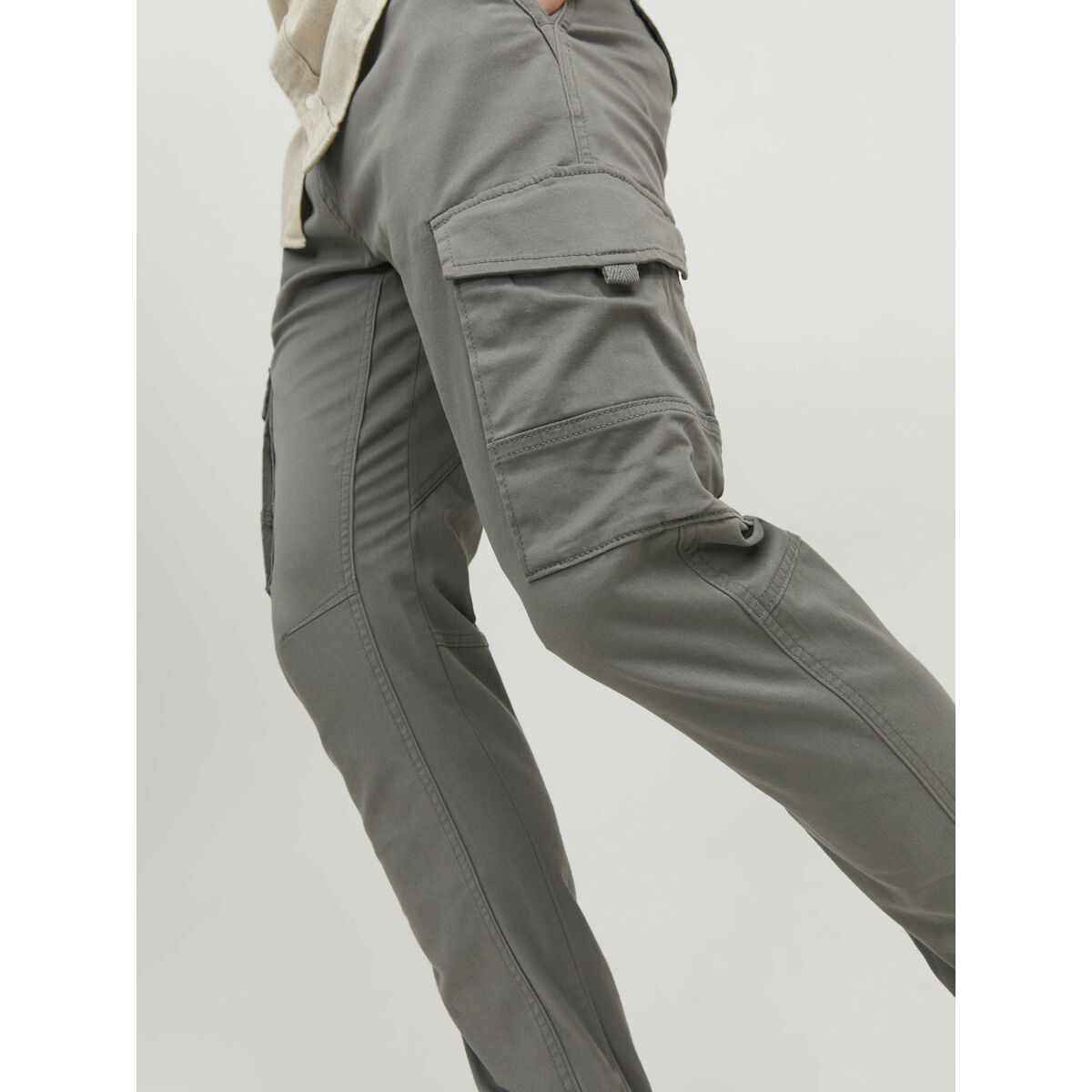 Trousers Jack & Jones JPSTPAUL JJFLAKE CARGO 12139912 Grey - Urbantrek