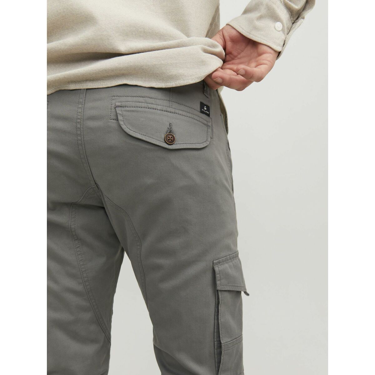 Trousers Jack & Jones JPSTPAUL JJFLAKE CARGO 12139912 Grey - Urbantrek