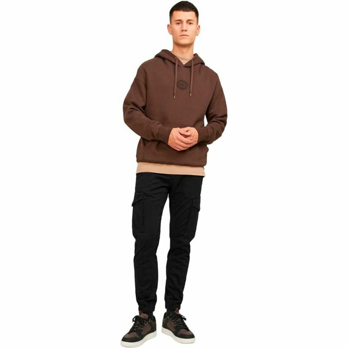 Trousers Jack & Jones JPSTPAUL JJFLAKE CARGO NOOS 12139912 Black - Urbantrek