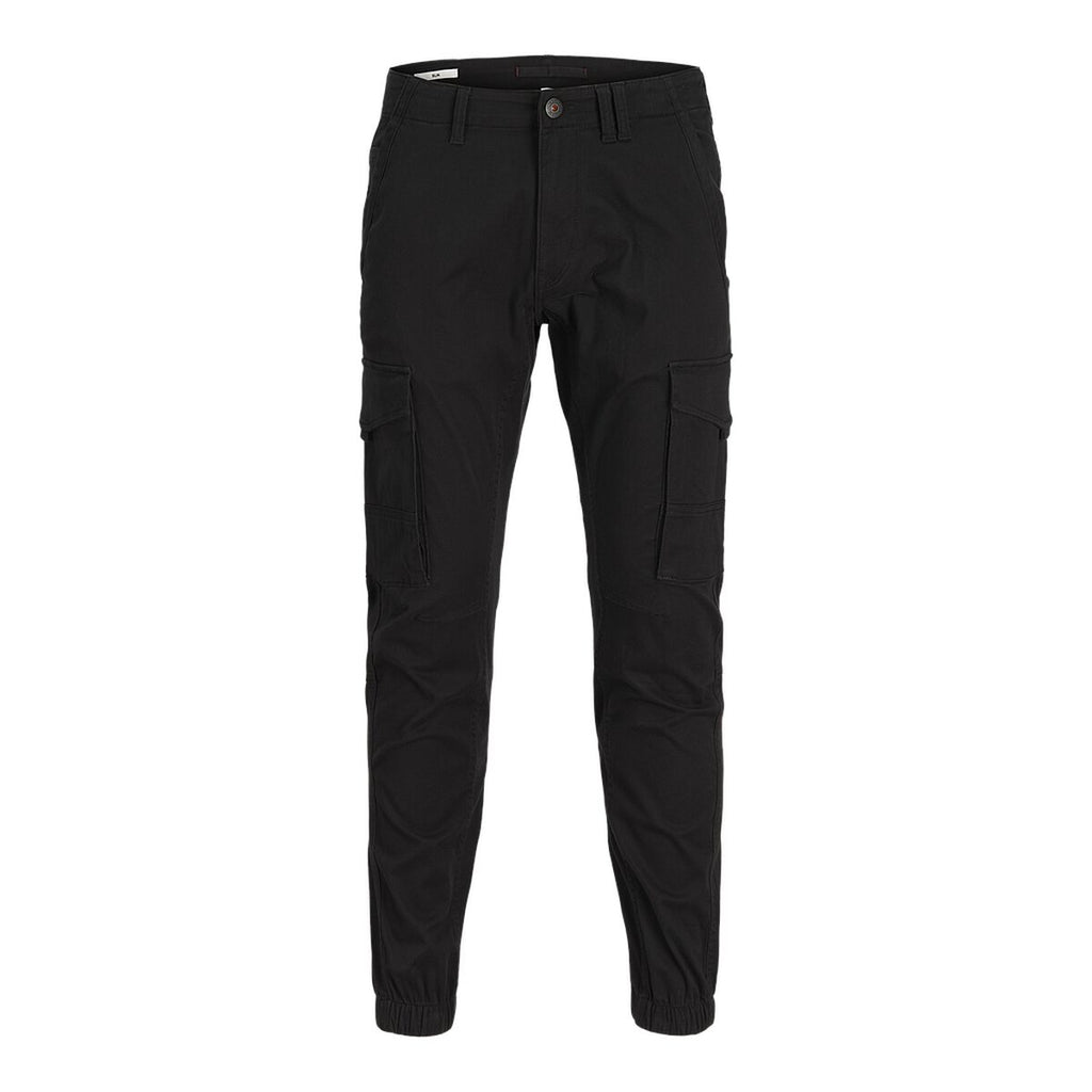 Trousers Jack & Jones JPSTPAUL JJFLAKE CARGO NOOS 12139912 Black - Urbantrek