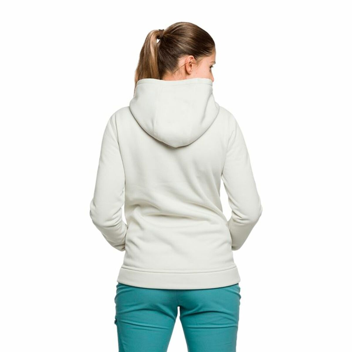Women’s Hoodie Trangoworld Poppi White - Urbantrek
