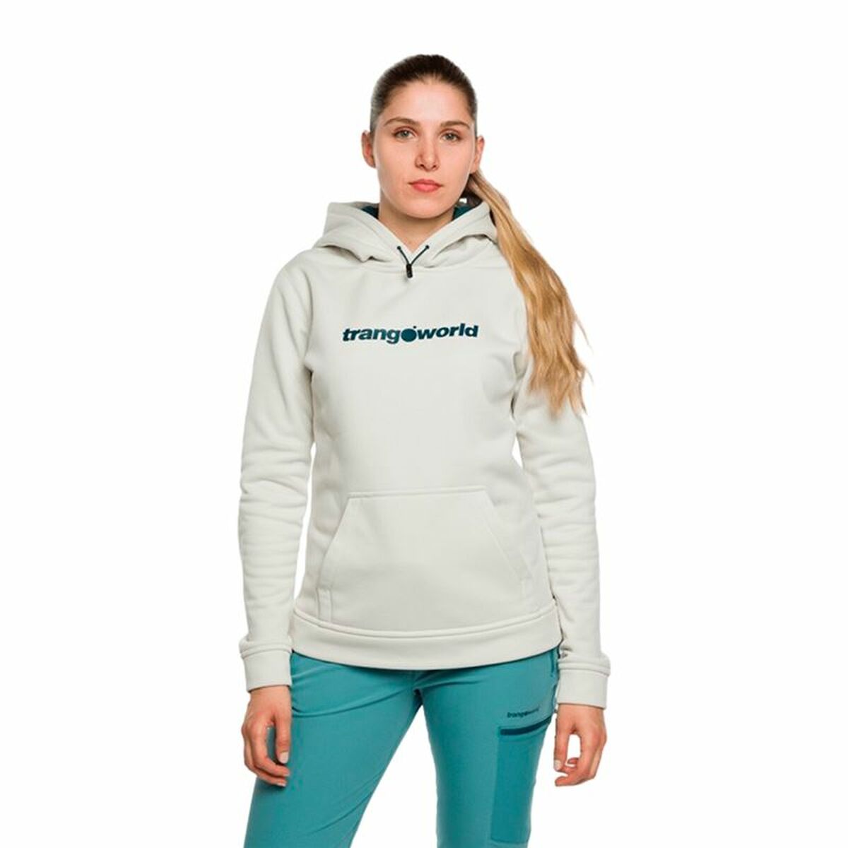 Women’s Hoodie Trangoworld Poppi White - Urbantrek