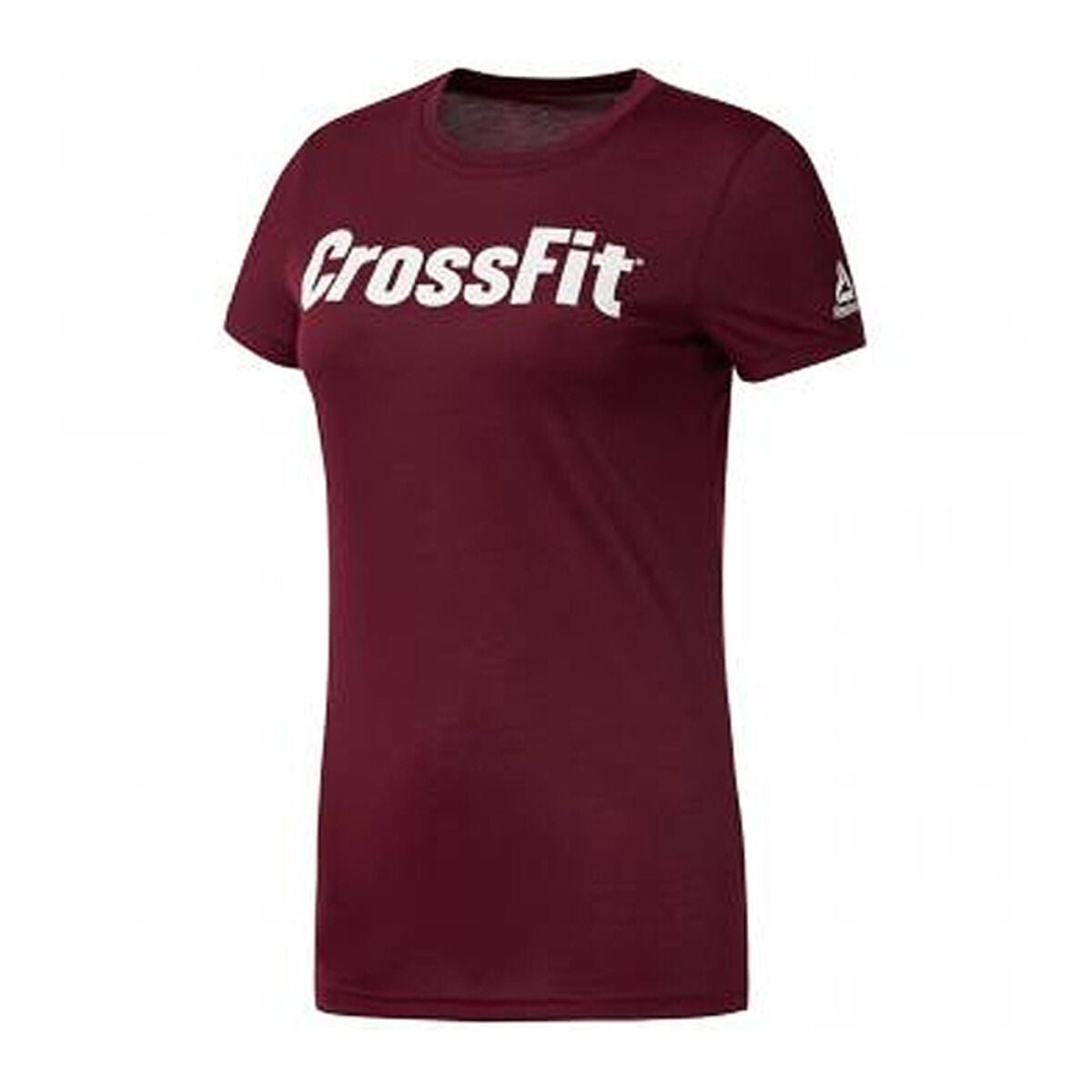 Women’s Short Sleeve T-Shirt Reebok Fef Speedwick Burgundy - Urbantrek