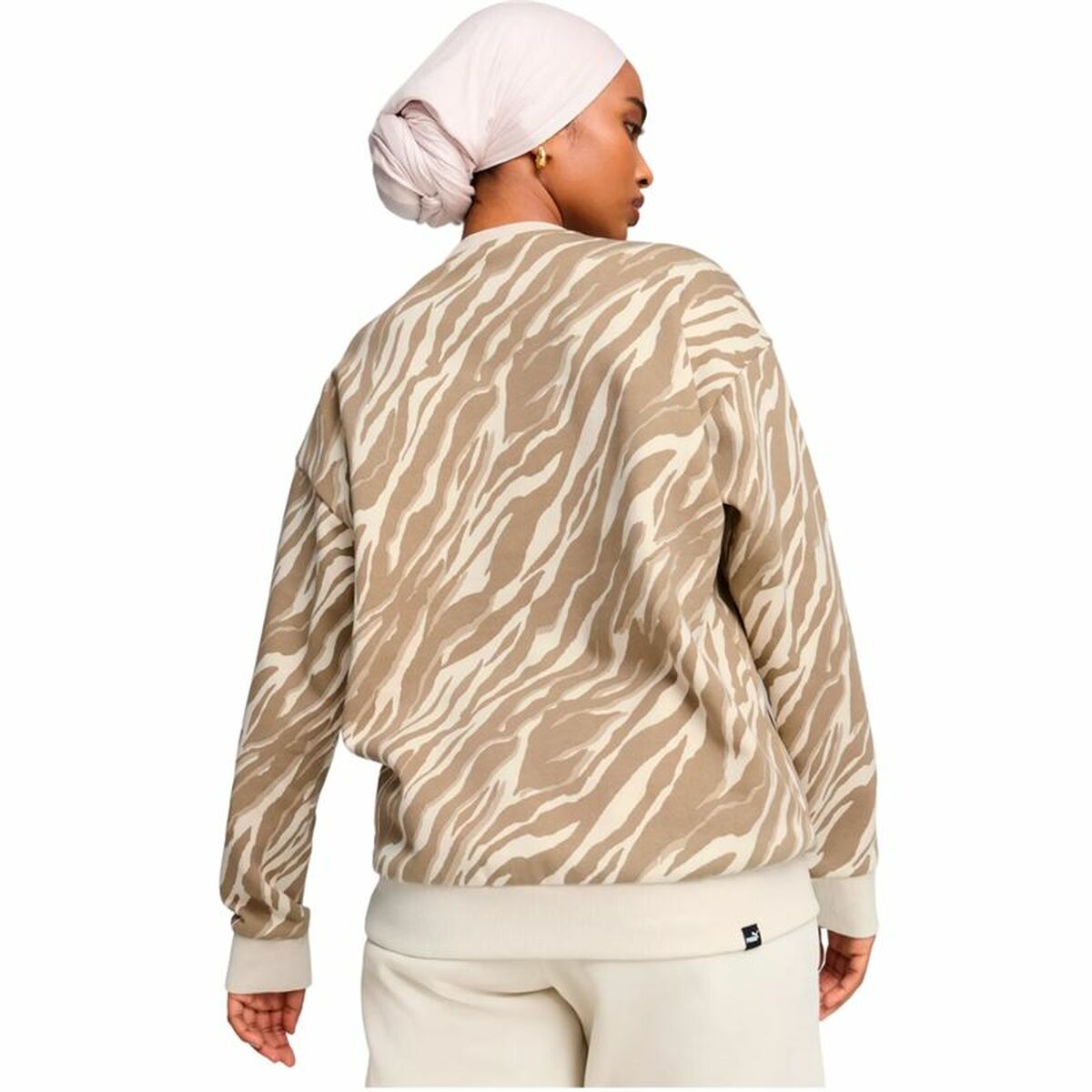 Women’s Sweatshirt without Hood Puma Essentials+ Animal Aop Crew Fl Mujer - Urbantrek