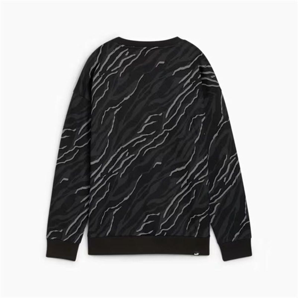Women’s Sweatshirt without Hood Puma Essentials+ Animal Aop Crew Fl Mujer Black - Urbantrek