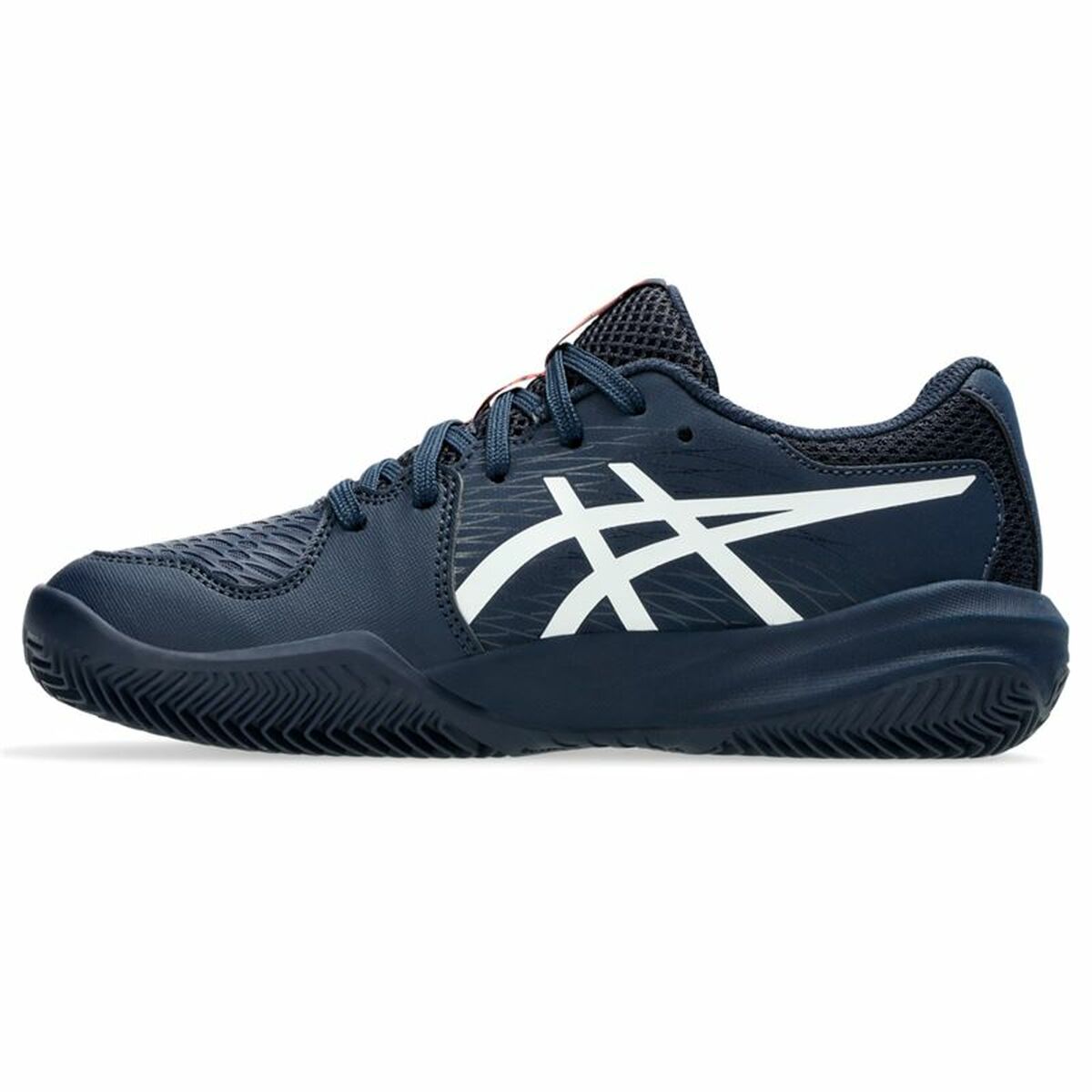 Women's Tennis Shoes Asics Gel - Resolution X Gs Clay Black Dark blue - Urbantrek