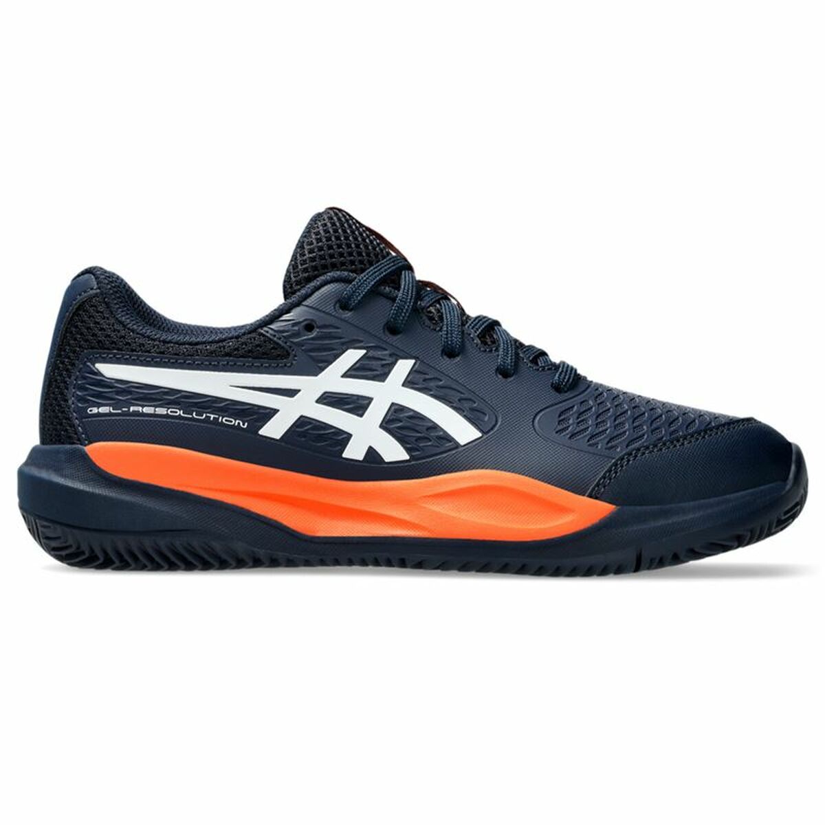 Women's Tennis Shoes Asics Gel - Resolution X Gs Clay Black Dark blue - Urbantrek